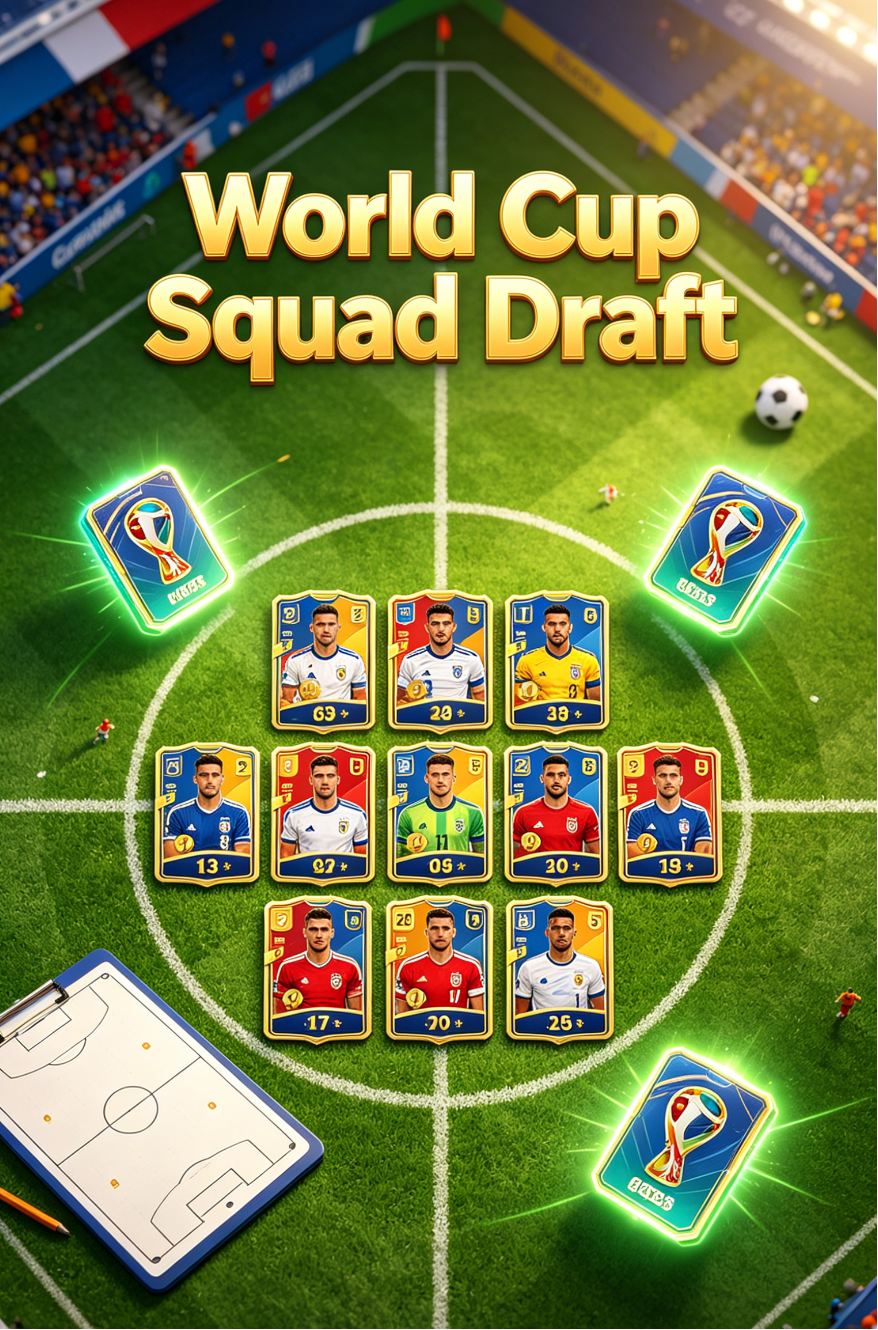 World Cup Squad Draft - Football Squad Builder Game | Poplay